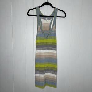 Daily Practice Anthropologie Women’s Tuvalu Striped Ribbed Knit Tank Dress Small